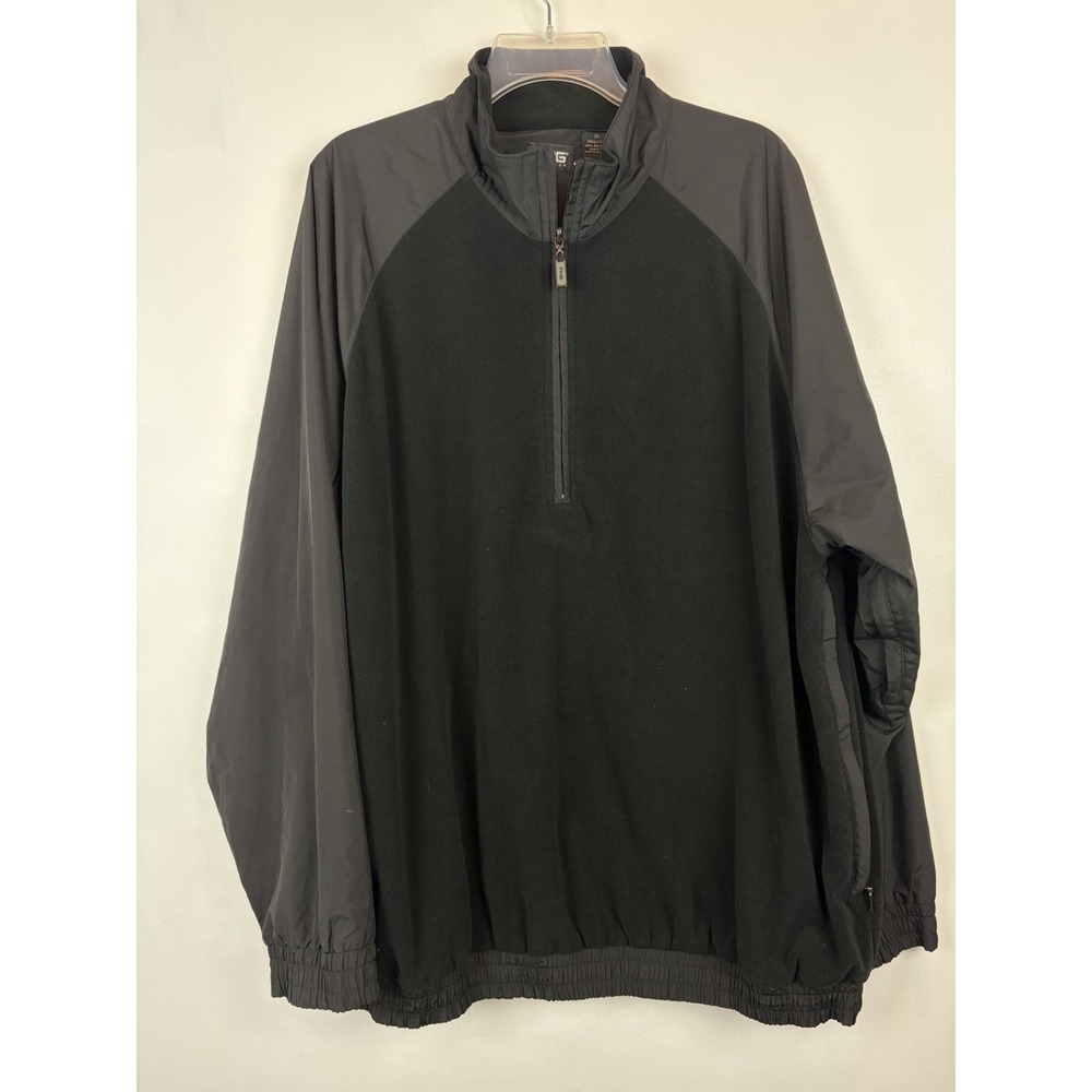 Ping Golf Quarter Zip Pullover Mens XL Black Fleece Jumper Golf Preppy Casual